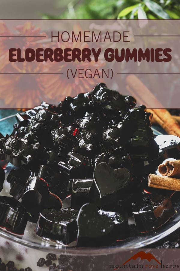 Elderberry Gummies Made with Agar